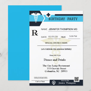 Invitation à l'anniversaire du carnet d'ordonnance