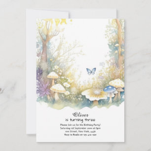 Invitation à l'anniversaire du champignon