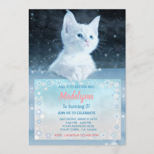 Invitation à l'anniversaire du Chat de Neige
