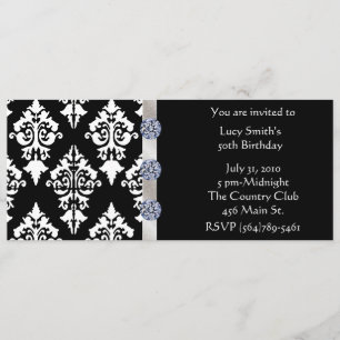 Invitation à l'anniversaire du Diamant noir et bla