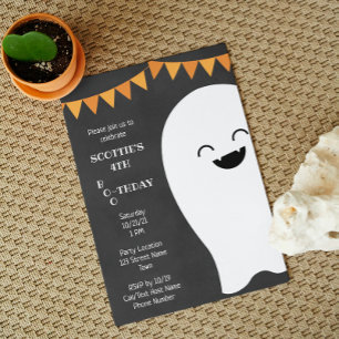 Invitation à l'anniversaire du fantôme d'Halloween