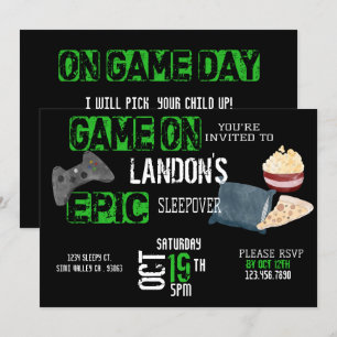 Invitation à l'anniversaire du garçon