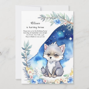 Invitation à l'anniversaire du loup