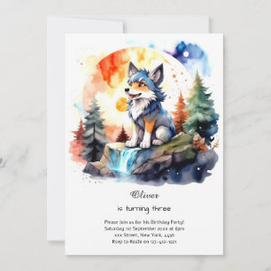 Invitation à l'anniversaire du loup