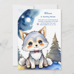 Invitation à l'anniversaire du loup