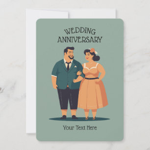 Invitation à l'anniversaire du mariage de couple