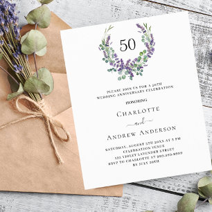 Invitation à l'anniversaire du mariage du budget L