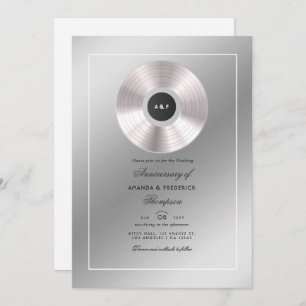 Invitation à l'anniversaire du Mariage Platinum