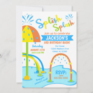 Invitation à l'anniversaire du parc aquatique / Ga