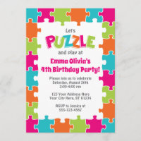 Invitation à l'anniversaire du Puzzle| Puzzle Part