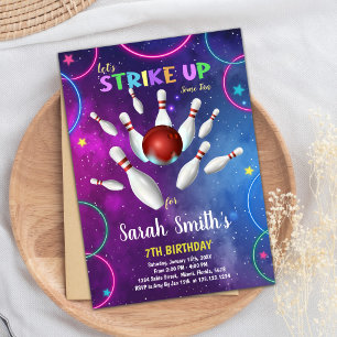 Invitation à l'anniversaire du Rainbow Bowling