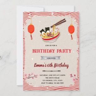 Invitation à l'anniversaire du Ramen