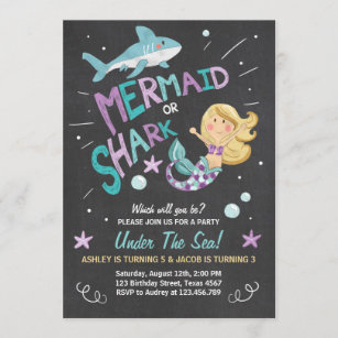 Invitations Faire Part Cartes Anniversaire Requin Zazzle Fr