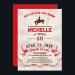 Invitation à l'anniversaire du Rodéo de la fille-f<br><div class="desc">Invitation tes amis à une fête sur le thème du Rodeo pour célébrer l'anniversaire de n'importe quelle cowgirl,  jeune ou vieux!</div>