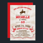 Invitation à l'anniversaire du Rodéo de la fille-f<br><div class="desc">Invitation tes amis à une fête sur le thème du Rodeo pour célébrer l'anniversaire de n'importe quelle cowgirl,  jeune ou vieux!</div>