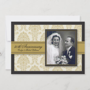 Invitation à l'anniversaire du Ruban d'Or Damask