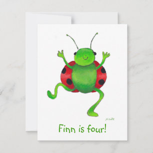 invitation à l'anniversaire du scarabée