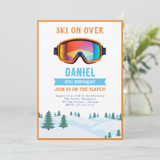 Invitation à l'anniversaire du snowboard