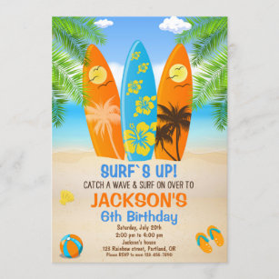 Invitations De Plage Anniversaires Zazzle Fr