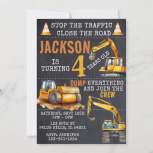 Invitation à l'anniversaire du tableau de bord de