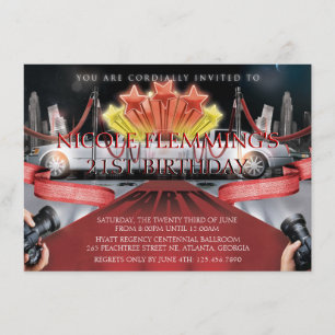 Invitation à l'anniversaire du tapis rouge