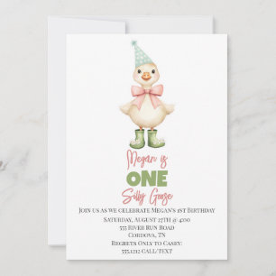 Invitation à l'anniversaire d'une oie bête