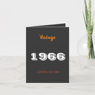 Invitation à l'anniversaire - Vintage 1966 Limited
