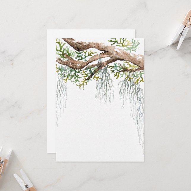 Invitation à l'aquarelle de pays bas (Devant/Arrière en situation)