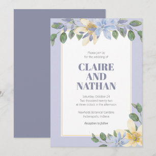 Invitation à l'aquarelle violette