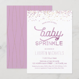 Invitation à l'aspersion de bébé - Personnaliser I
