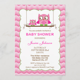 Invitation à l'Baby shower de la mère et du bébé O