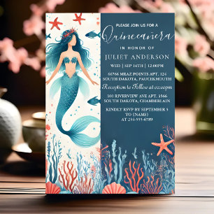 Invitation À L'Eau La Vie Du Poisson Sous La Quinceanera De M