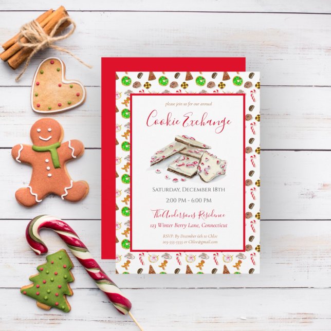 Invitation à l'échange de biscuits de Noël à l'aqu (Créateur téléchargé)
