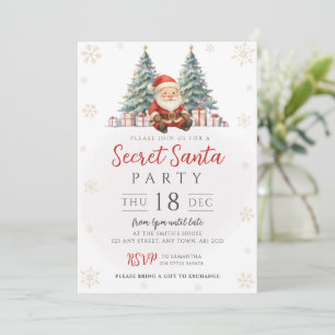 Invitation à l'échange de cadeaux de Noël au Père