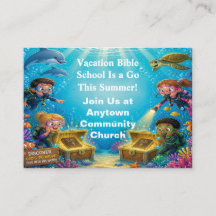 Invitation à l'école biblique de vacances sur le t