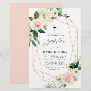 Invitation à l'encadrement Gold de Spring Florals