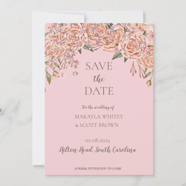 Invitation à l'épargne à la date de la flûte (Devant)