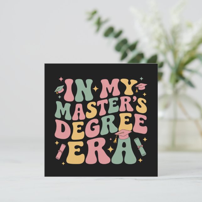 Invitation à l'époque de mon master diplômé de master (Debout devant)