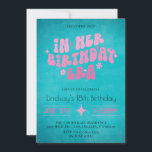 Invitation À l'époque de son anniversaire Super Retro Boho<br><div class="desc">À l'époque de son anniversaire Super Retro Boho</div>