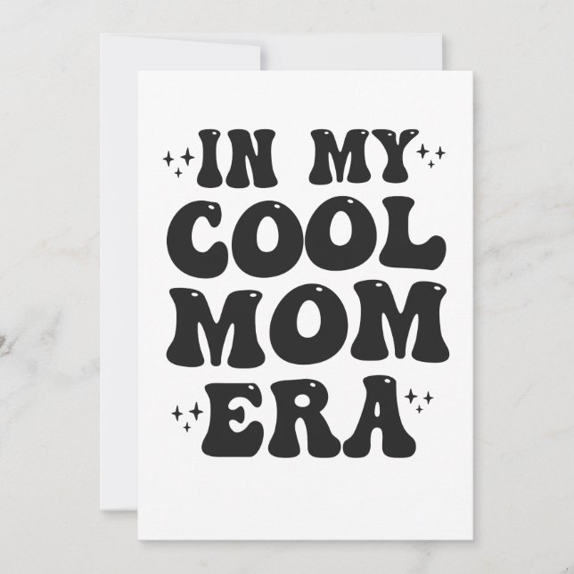 Invitation À l'ère de ma mère cool Groovy Drôle Fête des mère (Devant)