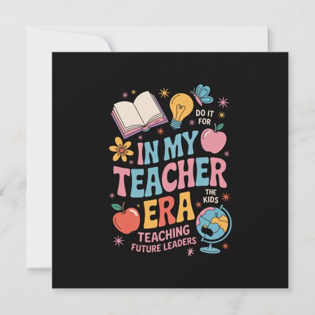 Invitation À l'ère de mon enseignement Retour à l'école Mater (Devant)
