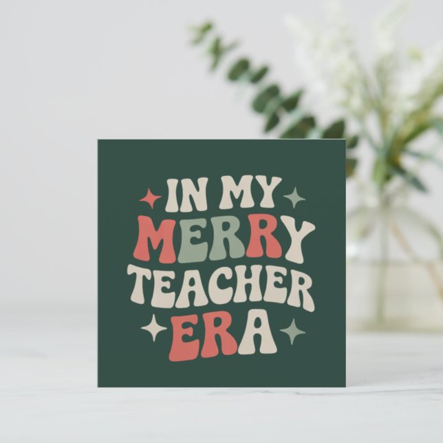 Invitation À l'ère de mon professeur Cadeau de vie d'enseigna (Debout devant)