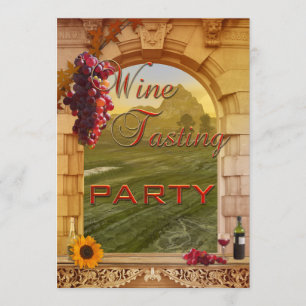 Invitation à l'événement de dégustation de vin du