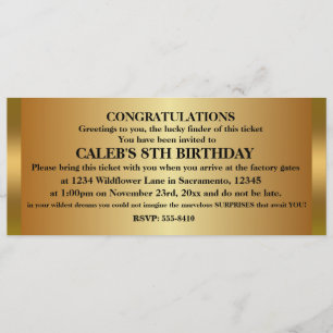 Invitation à l'événement de fête d'anniversaire BI