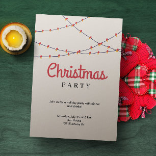 Invitation à l'événement de fête de Noël   Lumière