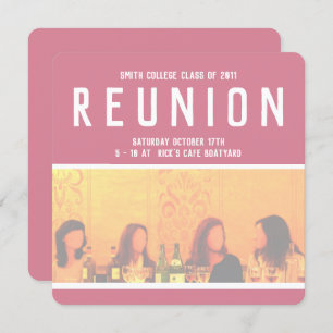 Invitation à l'événement féminin en rose et jaune