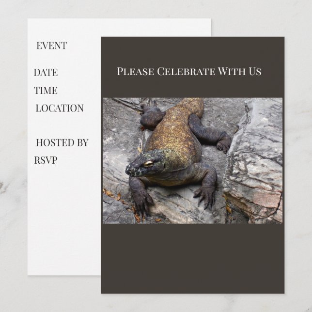 Invitation à l'événement Komodo Dragon (Devant / Derrière)