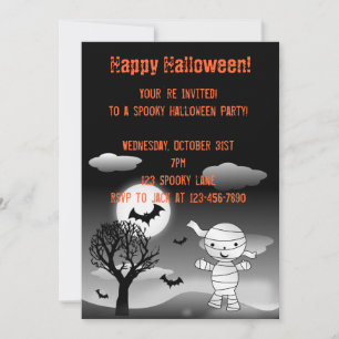 Invitation à l'Halloween