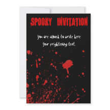Invitation à l'halloween d'horreur sanglante