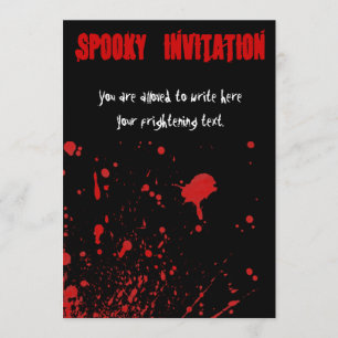 Invitation à l'halloween d'horreur sanglante